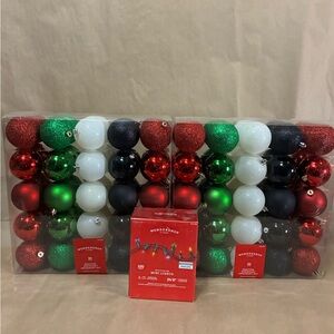 Wondershop Festive Ornament Collection - Red, Green, White, Black